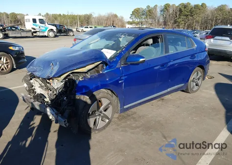 2020 Hyundai Ioniq Hybrid Sel из США, поврежденный, VIN KMHC85LC0LU242580